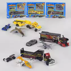 Набор машин металлопластик T-R 868 E1 (144/2) 3 вида, 3 штуки в коробке Набор машин металлопластик T-R 868 E1 (144/2) 3 вида, 3 штуки в коробке