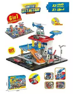 Рятувальна станція SK 6606 (18) 2 машинки, рухливі елементи, наліпки, в коробці Рятувальна станція SK 6606 (18) 2 машинки, рухливі елементи, наліпки, в коробці