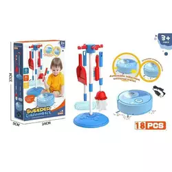 Набір для прибирання 398-8 (24) 20 предметів, пилосос працює від акумулятора 3.7 V, USB-зарядка, швабра, щітка, підставка, в коробці Набір для прибирання 398-8 (24) 20 предметів, пилосос працює від акумулятора 3.7 V, USB-зарядка, швабра, щітка, підставка, в коробці