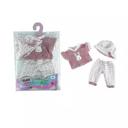 Одяг для пупса YLC 235 H (120) кофтинка, штанці, шапочка, в пакеті Одяг для пупса YLC 235 H (120) кофтинка, штанці, шапочка, в пакеті