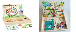 Дерев`яна магнітна дошка C 65726 (36) 3в1: пальчиковий лабіринт, магнітна гра, дошка для малювання, маркер “пиши-стирай”, в коробці Дерев`яна магнітна дошка C 65726 (36) 3в1: пальчиковий лабіринт, магнітна гра, дошка для малювання, маркер “пиши-стирай”, в коробці