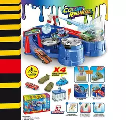 Автомийка SK 773 S (20) 4 металопластикові машинки, змінюють колір, рухливі елементи, пульверизатор, піпетка для водички, в коробці Автомийка SK 773 S (20) 4 металопластикові машинки, змінюють колір, рухливі елементи, пульверизатор, піпетка для водички, в коробці