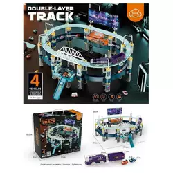 Трек T 906 A (8) звук, підсвічування, автоматичний принцип роботи, машинки, потяг, залізниця, парковка, в коробці Трек T 906 A (8) звук, підсвічування, автоматичний принцип роботи, машинки, потяг, залізниця, парковка, в коробці