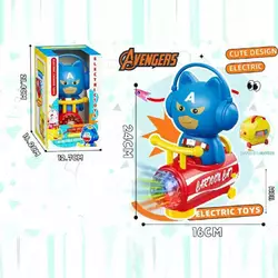 Герой музичний SH 656-13 B (60/2) підсвічування, мелодія, колесо вільного ходу, рух вперед, назад, по колу, в коробці Герой музичний SH 656-13 B (60/2) підсвічування, мелодія, колесо вільного ходу, рух вперед, назад, по колу, в коробці