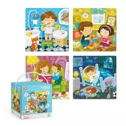 гр Пазли 4 в 1 "Мій день" 300130 (12) "Dodo", 4в1, в коробці гр Пазли 4 в 1 "Мій день" 300130 (12) "Dodo", 4в1, в коробці