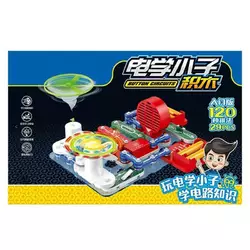 Електронний конструктор 120 (12) 29 елементів, підсвічування, вентилятор, запускач, в коробці Електронний конструктор 120 (12) 29 елементів, підсвічування, вентилятор, запускач, в коробці