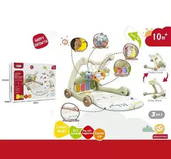 Ходунки 368-65 G (8) 3в1, килимок, музична панель, музика, регулювання гучності, підсвічування, 5 підвісок, в коробці Ходунки 368-65 G (8) 3в1, килимок, музична панель, музика, регулювання гучності, підсвічування, 5 підвісок, в коробці