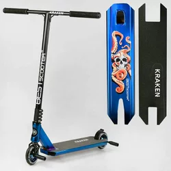Самокат трюковый KR-71078 Best Scooter (4) "Kraken" HIC-система, ПЕГИ, алюминиевый диск и дека, АНОДИРОВАННЫЙ, колёса PU 110мм, ширина руля 58 см Самокат трюковый KR-71078 Best Scooter (4) "Kraken" HIC-система, ПЕГИ, алюминиевый диск и дека, АНОДИРОВАННЫЙ, колёса PU 110мм, ширина руля 58 см