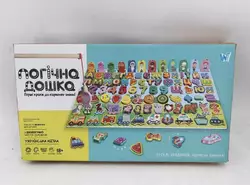 Логічна дерев’яна дошка 31592 (40) "WToys", математичний+фруктовий сортер, транспорт, літери, магнітна риболовля, в коробці Логічна дерев’яна дошка 31592 (40) "WToys", математичний+фруктовий сортер, транспорт, літери, магнітна риболовля, в коробці