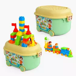 Конструктор 3832 (12/2) 126 деталей, наліпки, у валізі Конструктор 3832 (12/2) 126 деталей, наліпки, у валізі