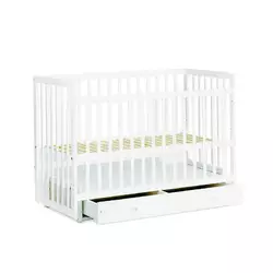 гр Ліжечко дитяче "Софія" - шарнір-підшипник+ящик з опускною боковиною (Білий, біла паличка) гр Ліжечко дитяче "Софія" - шарнір-підшипник+ящик з опускною боковиною (Білий, біла паличка)