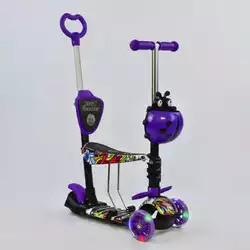 Самокат 5в1 13400 (1) Best Scooter, АБСТРАКЦИЯ, PU колеса, ПОДСВЕТКА  КОЛЕС, в коробке Самокат 5в1 13400 (1) Best Scooter, АБСТРАКЦИЯ, PU колеса, ПОДСВЕТКА  КОЛЕС, в коробке