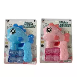 Пістолет з мильними бульбашками 7731 (72/2) 2 кольори, підсвічування, звукові ефекти, автоматичний, 2 пляшечки з мильним розчином, на листі Пістолет з мильними бульбашками 7731 (72/2) 2 кольори, підсвічування, звукові ефекти, автоматичний, 2 пляшечки з мильним розчином, на листі