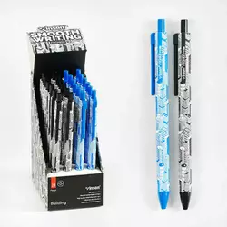 Набір кулькових ручок D 35320 (90) ЦІНА ЗА 24 ШТУКИ У БЛОЦІ, синя паста, товщина лінії 0,7 мм Набір кулькових ручок D 35320 (90) ЦІНА ЗА 24 ШТУКИ У БЛОЦІ, синя паста, товщина лінії 0,7 мм