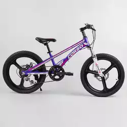 Детский спортивный велосипед 20’’ CORSO «Speedline» MG-61038 (1) магниевая рама, магниевые литые диски, Shimano Revoshift 7 скоростей, собран на 75
