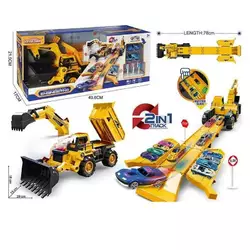 Трек 660 S-98 Штрихкод = 64287 (16/2) 2 металопластикові машинки, спецтехніка, рухливий ківш, звуки, мелодія, підсвічування, в коробці Трек 660 S-98 Штрихкод = 64287 (16/2) 2 металопластикові машинки, спецтехніка, рухливий ківш, звуки, мелодія, підсвічування, в коробці