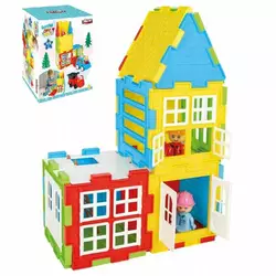 Конструктор 03-561 (4) Pilsan, “Будиночок”, 40 елементів, машинка, чоловічки, в коробці Конструктор 03-561 (4) Pilsan, “Будиночок”, 40 елементів, машинка, чоловічки, в коробці