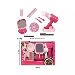 Набір перукаря 2802-5 (36/2) фен видуває повітря, підсвітка, аксесуари, дзеркало, в коробці Набір перукаря 2802-5 (36/2) фен видуває повітря, підсвітка, аксесуари, дзеркало, в коробці