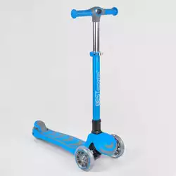 Самокат трехколесный 38603 (4) Best Scooter, ГОЛУБОЙ, складной алюминиевый руль, 4 колеса PU со светом, d=12 см Самокат трехколесный 38603 (4) Best Scooter, ГОЛУБОЙ, складной алюминиевый руль, 4 колеса PU со светом, d=12 см