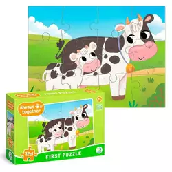 гр Пазл "Завжди разом. Корівки" 300633 (32) "DoDo", 12 елементів, в коробці гр Пазл "Завжди разом. Корівки" 300633 (32) "DoDo", 12 елементів, в коробці