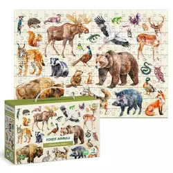 гр Монтессорі пазл "Лісові тварини" 300629 (16) "DoDo", 200 елементів, 33х47 см гр Монтессорі пазл "Лісові тварини" 300629 (16) "DoDo", 200 елементів, 33х47 см