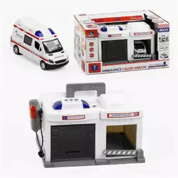 Гараж «Швидка допомога» CLM - 557 (8) рація, світло, звук, в коробці Гараж «Швидка допомога» CLM - 557 (8) рація, світло, звук, в коробці