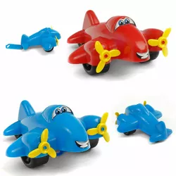гр Самолеты 3701 (12) "Technok Toys" 2 цвета, 20см, в сетеке
