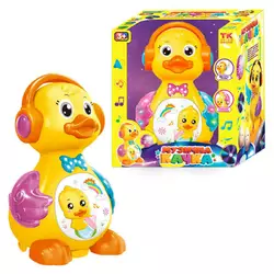 Музична качка 48510 / 0619 (40/2) "TK Group", ОЗВУЧУВАННЯ УКР. МОВОЮ, світло, звук, колесо вільного ходу, несе яйця, в коробці Музична качка 48510 / 0619 (40/2) "TK Group", ОЗВУЧУВАННЯ УКР. МОВОЮ, світло, звук, колесо вільного ходу, несе яйця, в коробці