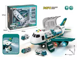 Літак 660 А-315 (12/2) "Спецтехніка", інерція, парогенератор, 3 машинки, на батарейках, світло, звук, дорожні знаки, в коробці Літак 660 А-315 (12/2) "Спецтехніка", інерція, парогенератор, 3 машинки, на батарейках, світло, звук, дорожні знаки, в коробці