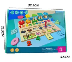 Логічна дерев’яна дошка C 74580 (24) 30х22.5х5 см, сортер, кілочки, магнітний стилус, геометричні фігури, цифри та магнітні кульки, в коробці Логічна дерев’яна дошка C 74580 (24) 30х22.5х5 см, сортер, кілочки, магнітний стилус, геометричні фігури, цифри та магнітні кульки, в коробці