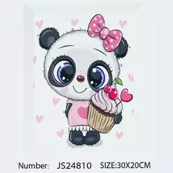 Алмазна мозаїка JS 24810 (50) "TK Group", “Панда”, 20х30 см, в коробці Алмазна мозаїка JS 24810 (50) "TK Group", “Панда”, 20х30 см, в коробці