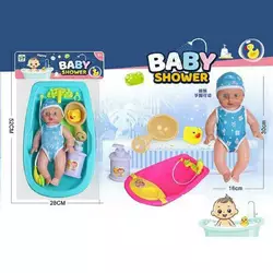 Пупс 669-700 A1 (36/2) 2 види, п’є та ходить у туалет, ванна, душ, гумова качечка, аксесуари, в пакеті Пупс 669-700 A1 (36/2) 2 види, п’є та ходить у туалет, ванна, душ, гумова качечка, аксесуари, в пакеті