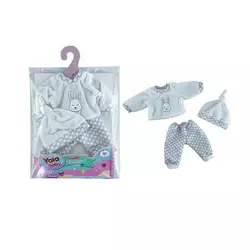 Одяг для пупса YLC 235 G (120) кофтинка, штанці, шапочка, в пакеті Одяг для пупса YLC 235 G (120) кофтинка, штанці, шапочка, в пакеті