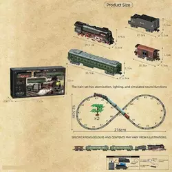 Залізниця 605 B (6) 5 вагонів довжиною 104 см, дорога 93х216 см, світло, пара, звук-беззвуч. режим, рух вперед-назад, акум. 3.7V, в коробці Залізниця 605 B (6) 5 вагонів довжиною 104 см, дорога 93х216 см, світло, пара, звук-беззвуч. режим, рух вперед-назад, акум. 3.7V, в коробці