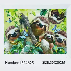 Алмазна мозаїка JS 24625 (50) "TK Group", 20х30 см, "Лінивець", в коробці Алмазна мозаїка JS 24625 (50) "TK Group", 20х30 см, "Лінивець", в коробці