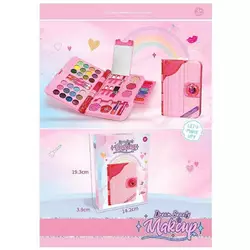 Набір косметики M 636 (48/2) тіні, глітери, помади, блиски для губ, рум’яна, лаки, пензлі, дзеркальце, в коробці Набір косметики M 636 (48/2) тіні, глітери, помади, блиски для губ, рум’яна, лаки, пензлі, дзеркальце, в коробці