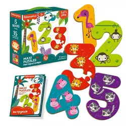 гр Maxi puzzle "Fisher Price. Мої перші цифри" VT1711-07 укр (6) "Vladi Toys", 15 элементов, в коробке гр Maxi puzzle "Fisher Price. Мої перші цифри" VT1711-07 укр (6) "Vladi Toys", 15 элементов, в коробке