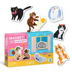 гр Набір магнітів "Котики" 200258 (24) "DoDo", 15 магнітів, в коробці гр Набір магнітів "Котики" 200258 (24) "DoDo", 15 магнітів, в коробці