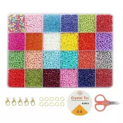 Набір бісеру 1199-70 (96/2) ножиці, ліска, фурнітура, в боксі Набір бісеру 1199-70 (96/2) ножиці, ліска, фурнітура, в боксі