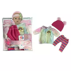 Одяг для пупса YLC 43 F (96) шубка, штанці, шапочка, підгузок, пустушка, для ляльок зростом 30-35 см, в пакеті Одяг для пупса YLC 43 F (96) шубка, штанці, шапочка, підгузок, пустушка, для ляльок зростом 30-35 см, в пакеті