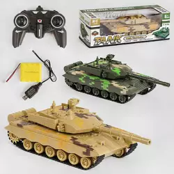 Танк на радиоуправлении 9902 (16) 2 цвета, подсветка фар, звук, аккумуляторная батарея 4.8V, в коробке Танк на радиоуправлении 9902 (16) 2 цвета, подсветка фар, звук, аккумуляторная батарея 4.8V, в коробке