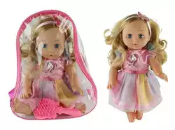 Кукла YL 1711 K-I (36) расческа, 36 см, в рюкзаке