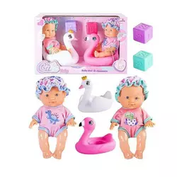 Набір пупсів HX 627-4 (24) 2 пупси, 22 см, імітація скляних очей, аксесуари, в коробці Набір пупсів HX 627-4 (24) 2 пупси, 22 см, імітація скляних очей, аксесуари, в коробці