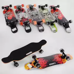 Скейт С 32024 (6) 6 видов, колеса СВЕТЯЩИЕСЯ PU d=6см, 6 слоев канадского клена, подшипники ABEC-9, дека с ручкой Скейт С 32024 (6) 6 видов, колеса СВЕТЯЩИЕСЯ PU d=6см, 6 слоев канадского клена, подшипники ABEC-9, дека с ручкой