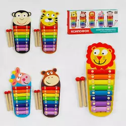 гр Ксилофон 77678 (40) "4FUN Game Club Wood", 4 види, в коробці гр Ксилофон 77678 (40) "4FUN Game Club Wood", 4 види, в коробці