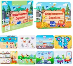 Логічна книжка C 73245 (60) кілька картонних сторінок, липучки, цифри, годинник, транспорт, форми, тварини, кольори, в коробці Логічна книжка C 73245 (60) кілька картонних сторінок, липучки, цифри, годинник, транспорт, форми, тварини, кольори, в коробці