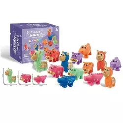 Розвиваюча гра 1254 (24) "Тваринки", сортер, 26 елементів, гумові фігурки тварин, в коробці Розвиваюча гра 1254 (24) "Тваринки", сортер, 26 елементів, гумові фігурки тварин, в коробці