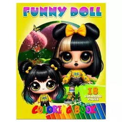 гр Розмальовка 18 кольорових малюнків "Funny Doll" 9789655322873 (50) "Jumbi" гр Розмальовка 18 кольорових малюнків "Funny Doll" 9789655322873 (50) "Jumbi"