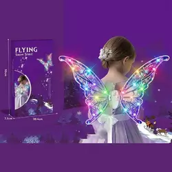 Крила 606-21 B (24) працюють від батарейок, підсвічування, рух крилами, мелодія, ремінці для кріплення, в коробці Крила 606-21 B (24) працюють від батарейок, підсвічування, рух крилами, мелодія, ремінці для кріплення, в коробці