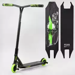 Самокат трюковый МТ-60611 Best Scooter (4) "FEAR", SCS-система, ПЕГИ, алюминиевый диск и дека, колёса PU, d=115мм, ширина руля 58 см Самокат трюковый МТ-60611 Best Scooter (4) "FEAR", SCS-система, ПЕГИ, алюминиевый диск и дека, колёса PU, d=115мм, ширина руля 58 см